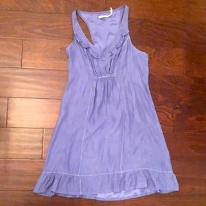 Women’s blue silk dress